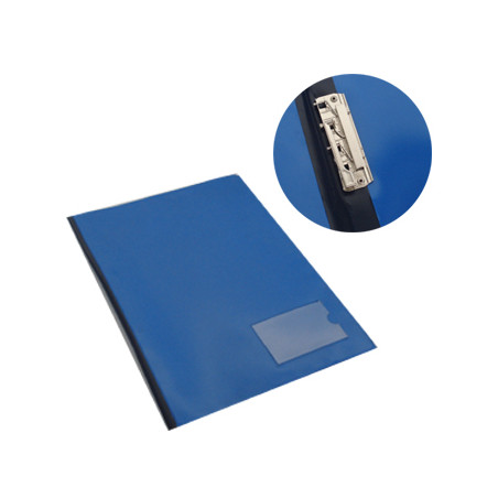 Dossiê Plástico em Azul Opaco com Mola 134PL - Armazenamento Organizado e Elegante