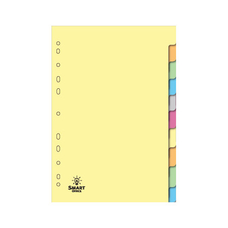Conjunto de 10 Separadores A4 em Cartolina - Ideal para Organizar seus Documentos (368)