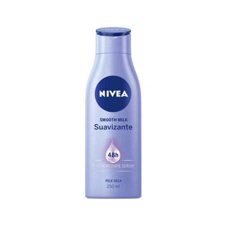 Creme Hidratante Corporal Nivea Smooth Body Milk Tripla Ação - 400ml, para uma pele macia e perfeita