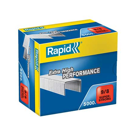 Agrafos Rapid 9/8 - Caixa com 5000 unidades (10/50 folhas)
