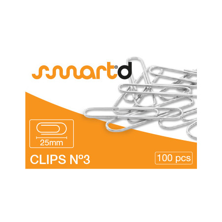 Clipes Inteligentes SmartD 25mm - Caixa com 100 unidades