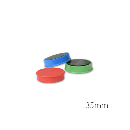 Conjunto de 10 Magnetos Coloridos de 35mm - Ideal para Organização e Diversão na sua Casa!