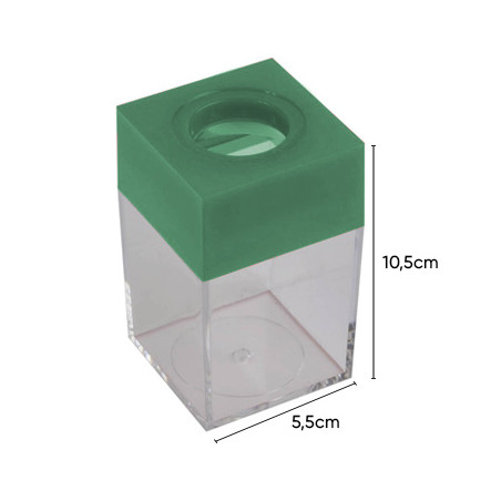  Porta-clips magnético quadrado verde - Mantenha seus papéis organizados com facilidade!