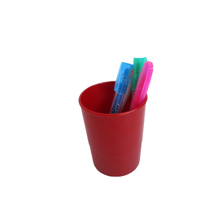 Porta-lápis vermelho fosco: mantenha sua mesa organizada com estilo!