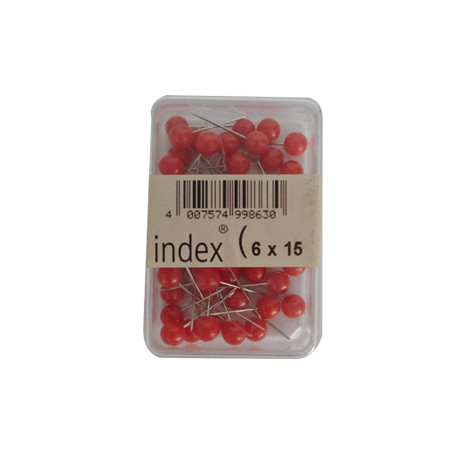 Conjunto de 50 Marcadores Vermelhos Redondos de 6 cm / 15 cm - Ideal para Sinalização e Organização
