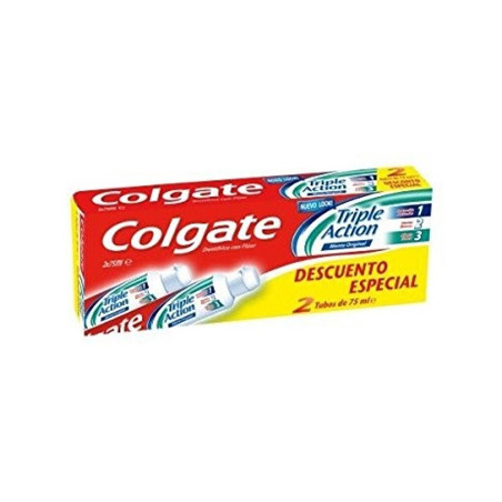 Colgate Tripla Ação - Pasta de Dentes para uma Higiene Completa - Kit com 2 Embalagens de 75ml