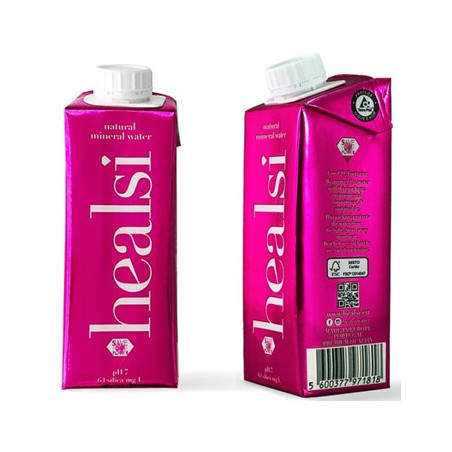 healsi rosa água de nascente 0,25L - pack com 24 unidades: hidrate-se e refresque-se com a pureza da água!