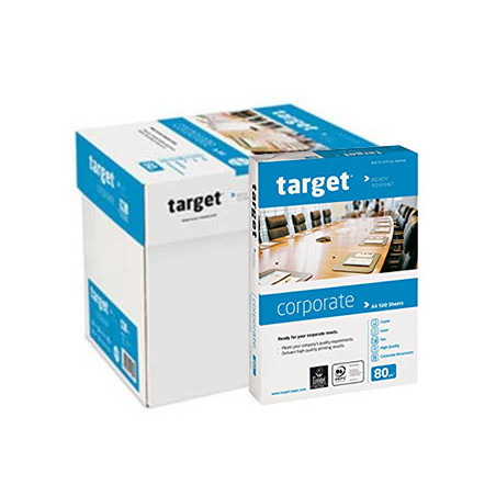 Papel 80gr Fotocopia A3 Target (Corporate) 5x500 Folhas