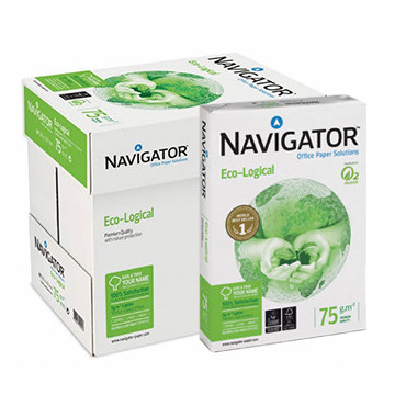 Papel 75gr Fotocopia A4 Navigator Premium Ecolog 5x500 Folhas 