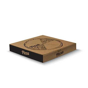 Caixa Pizza Cartão Kraft 330x330x38 100 unidades 