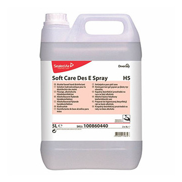 Desinfetante Soft Care DES e Spray H5 (base álcool) 5Litros 