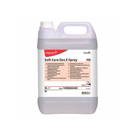 Desinfetante Soft Care DES e Spray H5 - 5 Litros | Proteção eficaz contra germes e vírus