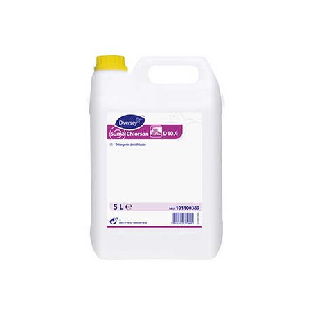 Detergente Suma D10.4 Clorado para Limpeza e Desinfecção em Embalagem de 5 Litros