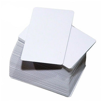 Cartões ZEBRA Brancos sem Banda Magnética 500 unidades 