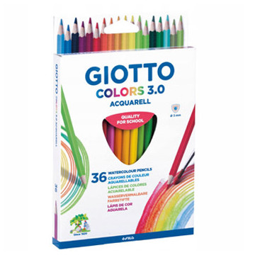 Lápis Cor Aguarelável Giotto Colors 3.0 Caixa de Cartão 36 unidades 