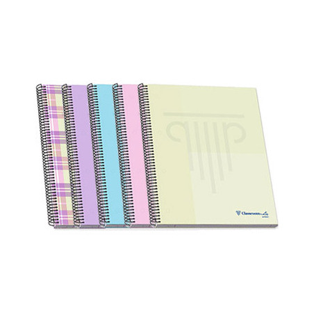 Caderno de Argolas A4 Ambar WB Quadriculado 90 gramas 100 Folhas Pastel - Ideal para Estudos e Anotações