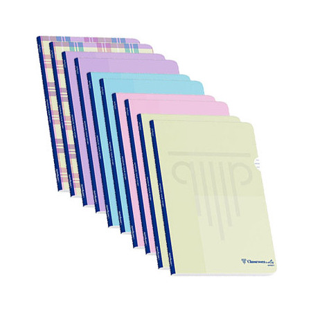 Caderno Agrafado A4 Ambar em Polipropileno, com pauta de 90 gramas, contendo 48 folhas, na cor Pastel - 1 Unidade