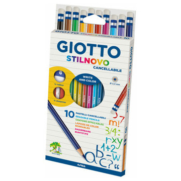 Lápis Cor Apagável Giotto Stilnovo Caixa de Cartão 10 unidades 