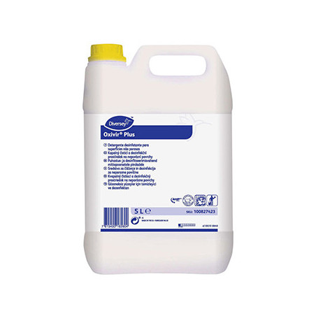 Detergente Desinfetante Multifuncional Oxivir Plus 5L - Limpeza profunda e eficaz para toda a sua casa