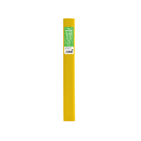 Rolo de Papel Crepe Amarelo Limão Canson - Tendência em Decoração Vibrante e Original | Papel de Alta Qualidade 50x250cm