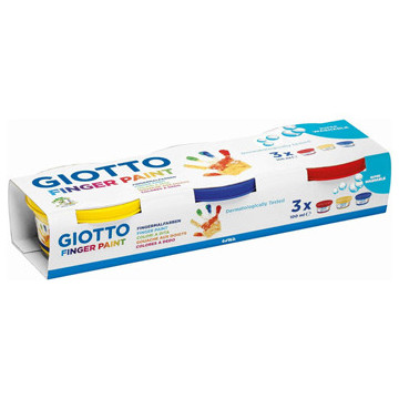Guache Pintura Dedos Giotto Dita 100ml pack de 3 Cores 