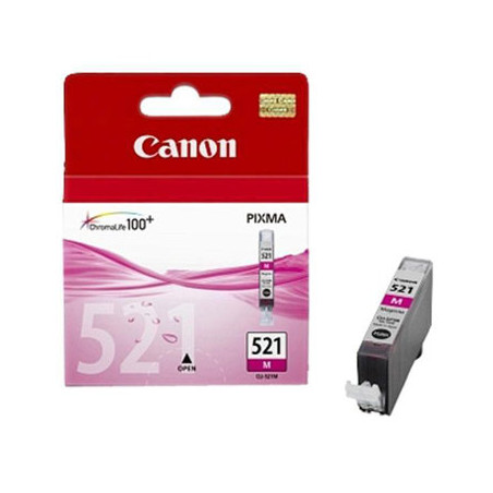 Tinteiro Canon 521 Magenta 2935B001 9ml 445 Páginas - Melhor Preço e Qualidade Garantida!