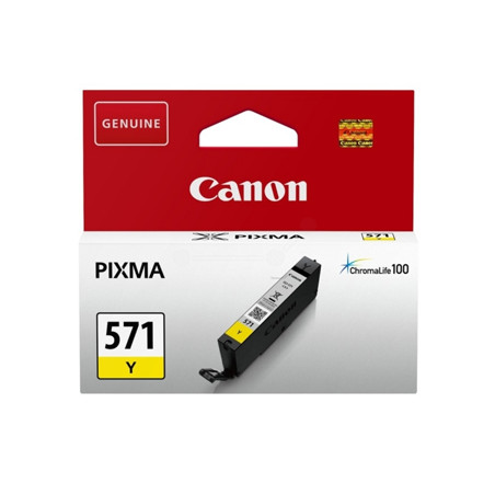  Tinteiro Canon 571 Amarelo 0388C001 7ml - Tinta de Qualidade para Impressões Coloridas!