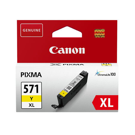 Tinteiro Canon 571XL Amarelo 0334C001 11ml - Melhor tinteiro amarelo de alta capacidade para impressoras Canon
