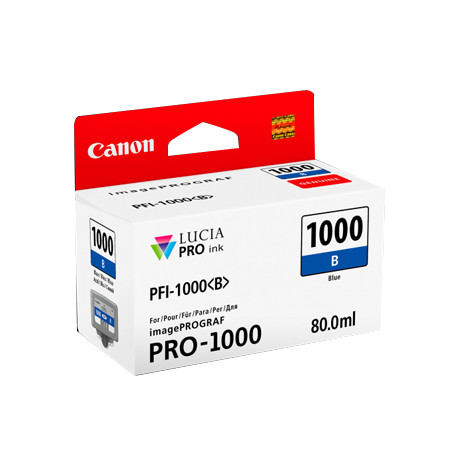 Tinteiro Canon PFI-1000 Azul 0555C001 80ml