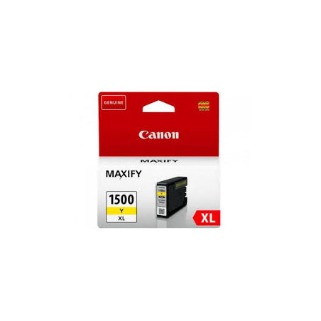 Tinteiro Canon 1500XL Amarelo de alta qualidade - Rendimento de 1000 páginas - 12ml de tinta - Modelo 9195B001