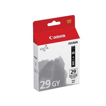 Tinteiro Canon 29 Cinza 4871B001 com Capacidade de 6ml e Rendimento de 724 Páginas