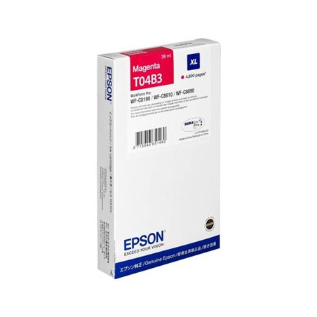Tinteiro Epson T04B3 Magenta C13T04B340 XL - Rendimento de 4600 Páginas