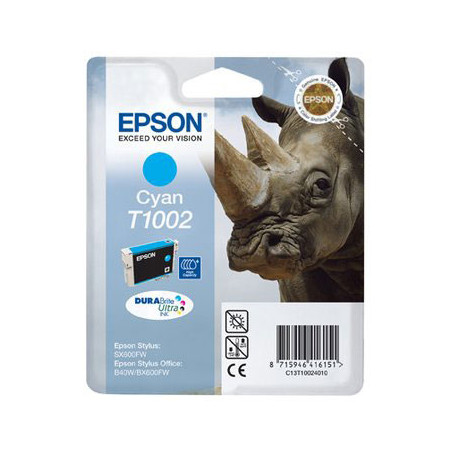 Tinteiro Epson T1002 Azul de Alta Capacidade C13T10024020 - Rendimento de 975 Páginas