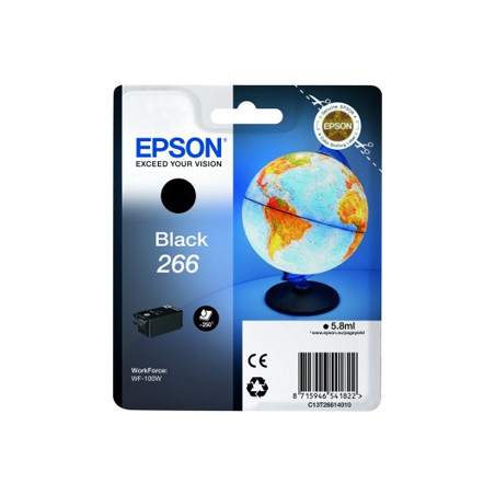 Tinteiro Epson 266 Preto C13T26614010 - Alta Qualidade e Economia Garantida com 5,8ml e Rendimento de 250 Páginas