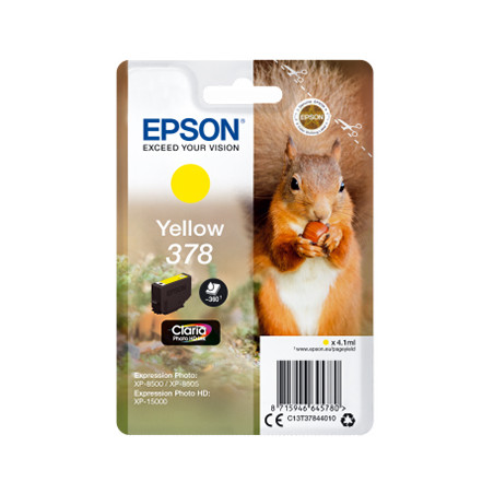 Recarga de Tinteiro Epson 378 Amarelo C13T37844010 - 4,1ml | Produto de Qualidade para Impressão