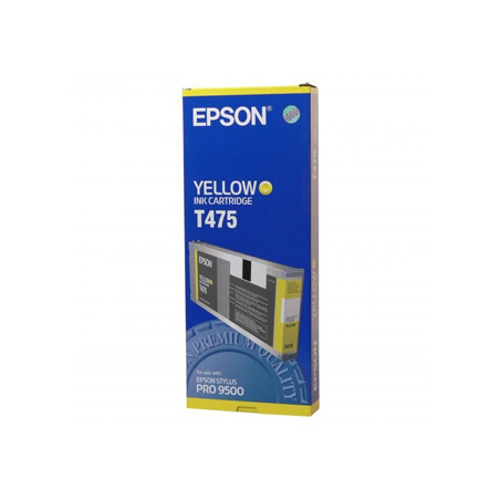 Tinteiro Epson T475 Amarelo de 220ml - Tinta de Alta Qualidade para Impressões Vibrantes