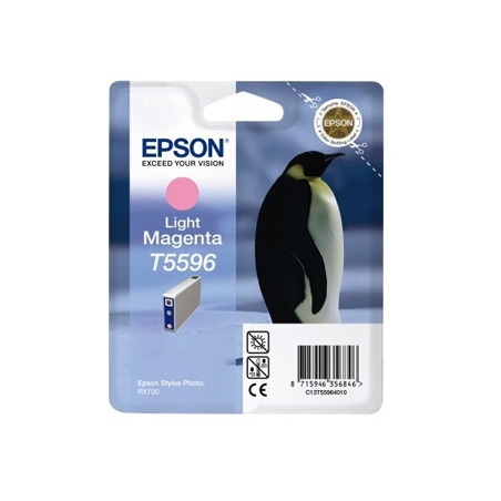 Tinteiro Epson T5596 Magenta Claro - Tinta Original - Capacidade 13ml