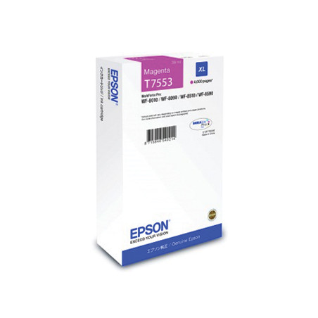 Tinteiro Epson T7553 Magenta C13T755340 de 39ml - Imprima até 4000 Páginas