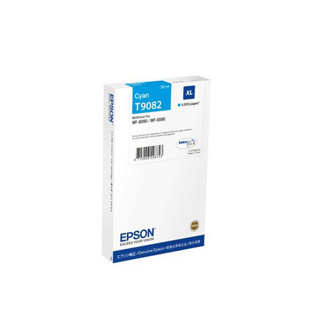 Tinteiro Epson T9082 Azul 39ml - Rendimento de 4000 páginas