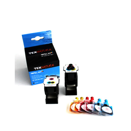Kit de Recarga Compatível para Impressoras HP 300/301/901 - 3 Cores