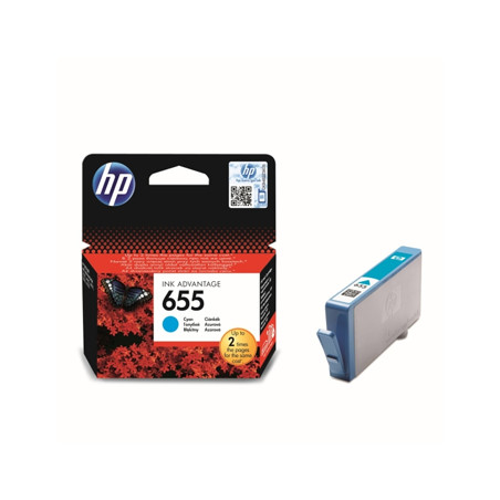 Tinteiro HP 655 Azul CZ110A com capacidade para imprimir até 600 páginas
