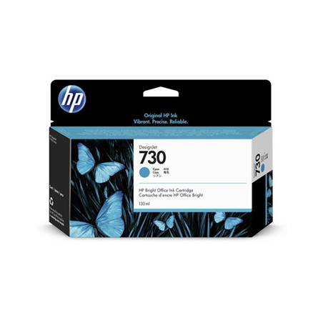Tinteiro HP 730 Azul P2V62A 130ml - Tinta de Alta Qualidade para Imprimir com Cores Vivas e Duradouras