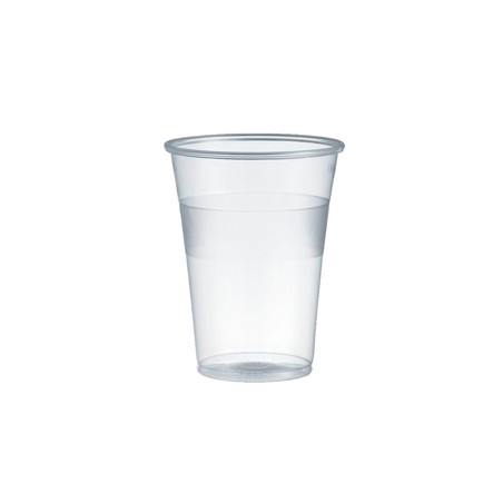 Conjunto de Copos Descartáveis Transparentes de Plástico de 200ml para Água ou Chá - Pacote com 100 unidades