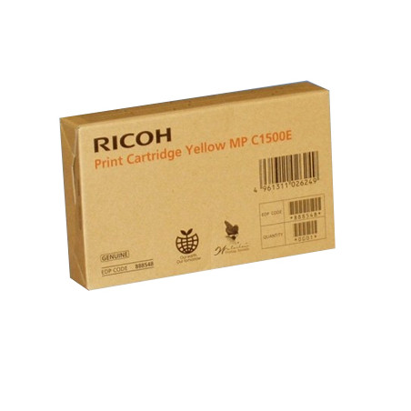 Tinta Ricoh MP-C1500E Amarelo para Impressora modelo 888548