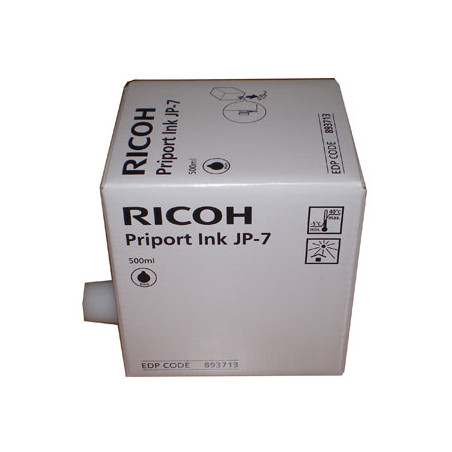 Tinteiro Ricoh JP-7 Preto 893713 - Tinta de alta qualidade para impressoras Ricoh JP-7 (500ml)