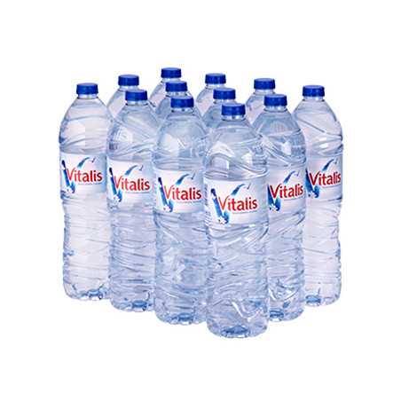 Pack com 12 garrafas de Água Mineral Vitalis 1,5L