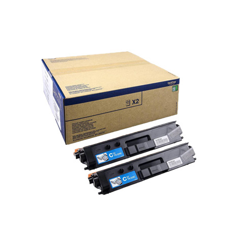 Kit de Toners Brother TN-329C Azul de Alta Capacidade - Imprima até 12.000 Páginas com Qualidade Impecável - Pacote com 2 Unidad