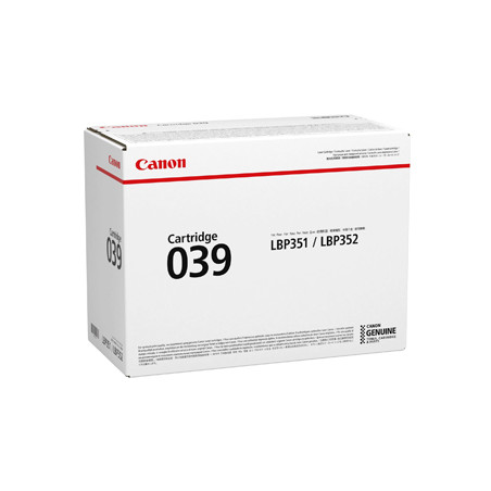 Toner Canon 039 Preto 0287C001 | Rendimento para 11000 páginas | Compatível com Impressoras Canon
