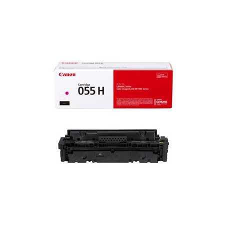 Toner Canon 055H Magenta 3018C002 - Rendimento de até 5900 páginas de impressão!