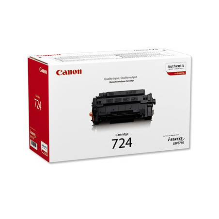 Toner Canon 724 Preto (3481B002) para impressora - Rendimento de 6000 páginas